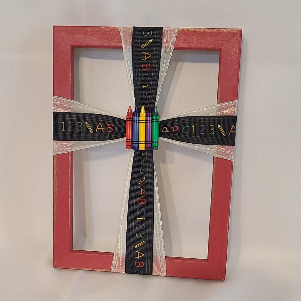 Frame Cross Art Teacher Handmade - Picture 1 of 6